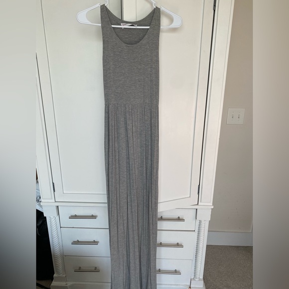 ☀️ 6 for $26 ☀️ Saved By The Dress Maxi Dress - Gray - Picture 3 of 4